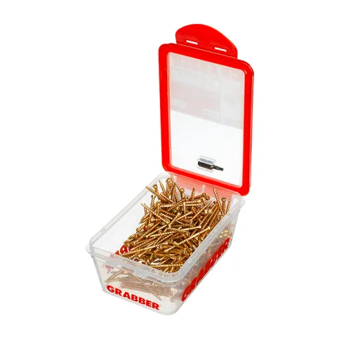 Listskruv m. borrspets & stödgänga Trä/Stål 3,3x48 mm, Gul, 200 st/frp