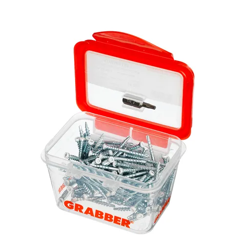 Listskruv m. borrspets & stödgänga Trä/Stål 3,3x35 mm, Vit, 100 st/frp