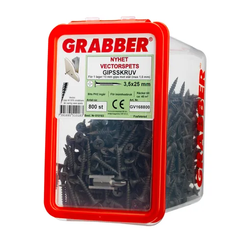 Gipsskruv 3,5x25 mm, 800 st/frp