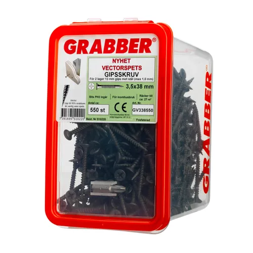 Gipsskruv 3,5x38 mm, 550 st/frp