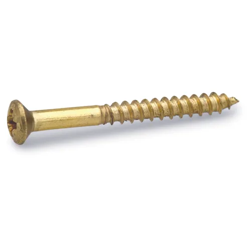 Träskruv TKFX Mässing 4,0x40 mm, 10-pack