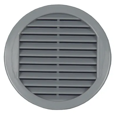 Ventilgaller för skåp Ø 80 mm, Grå, 2-pack