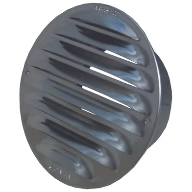 Ytterväggsgaller aluminium med Stos Ø 100 mm