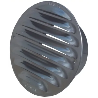 Ytterväggsgaller aluminium med Stos Ø 100 mm