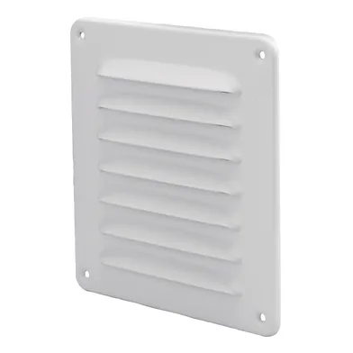 Galler utvändigt 155x155 mm, Vit lackerad