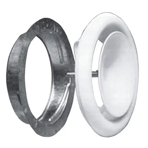 Tilluftsdon TMLS, Metall Ø 100 mm, Vit