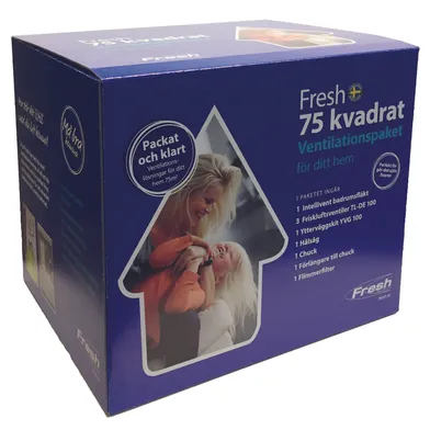 Ventilationspaket 75 m² 9 delar