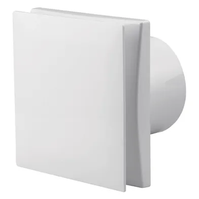 Badrumsfläkt F100 TH 160x160 mm, Ø 100 mm