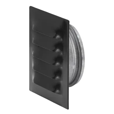 Galler med stos, Metall Ø 80 mm, Svart, 165x165 mm