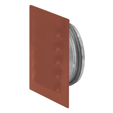 Galler med stos, Metall Ø 100 mm, Tegelröd, 145x145 mm