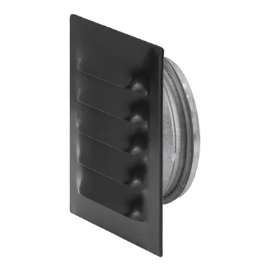 Galler med stos, Metall Ø 100 mm, Svart, 145x145 mm