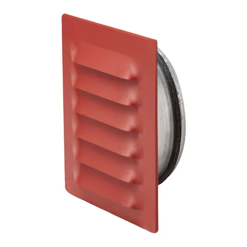 Galler med stos, Metall Ø 100 mm, Mörkröd, 145x145 mm