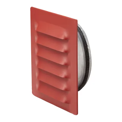 Galler med stos, Metall Ø 100 mm, Mörkröd, 145x145 mm