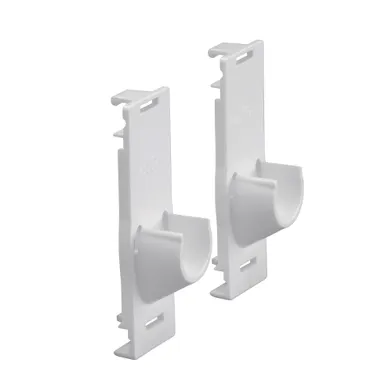 Klädstångshållare stativ/stativ, Vit 2-pack