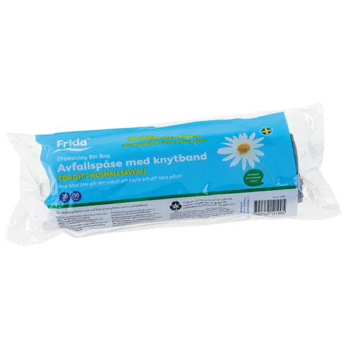 Avfallspåse m. knytband 30 l