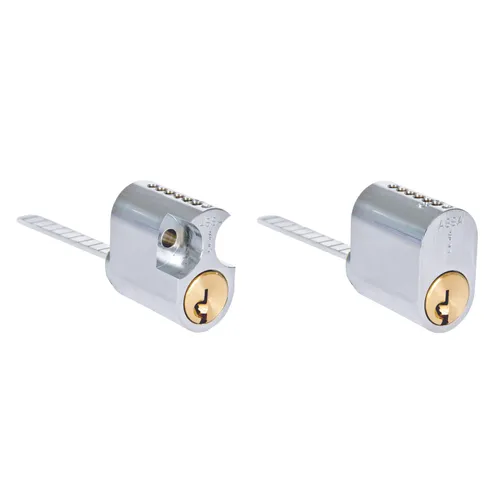 Cylinder 1208 Krom, Inkl. 3 nycklar