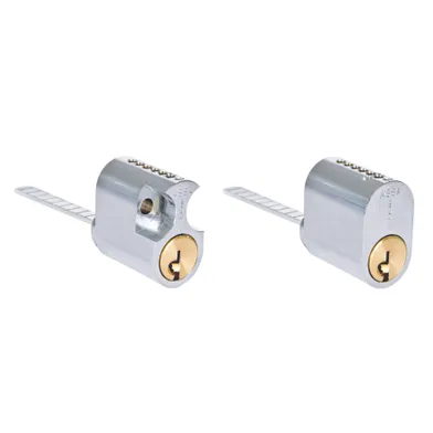 Cylinder 1208 Krom, Inkl. 3 nycklar