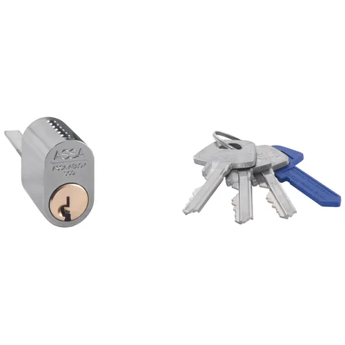 Cylinder 1207 Krom, Inkl. 3 nycklar