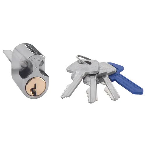 Cylinder 1209 Krom, Inkl. 3 nycklar