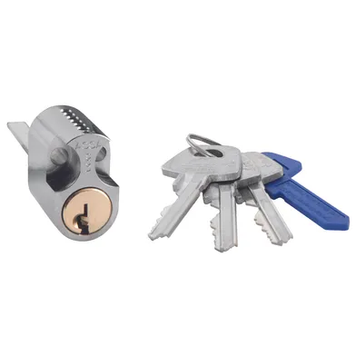 Cylinder 1209 Krom, Inkl. 3 nycklar