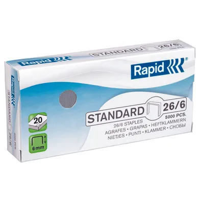 Häftklammer 26/6 6 mm, 5000 st