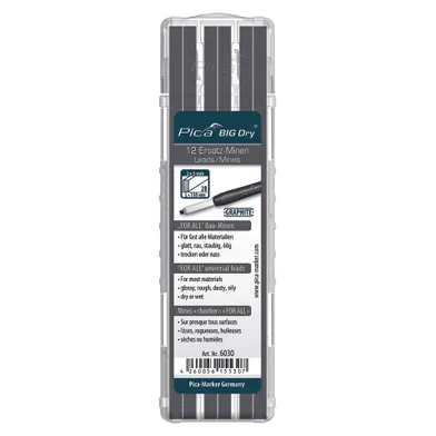 Reservstift Big-Dry, 2x5x150 mm Grafit, 12 st/frp