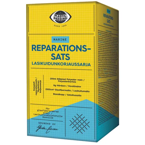 Glasfiberreparationssats för plast PP