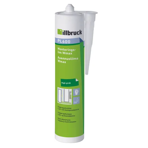 Monteringslim PL600 Wmax 310 ml