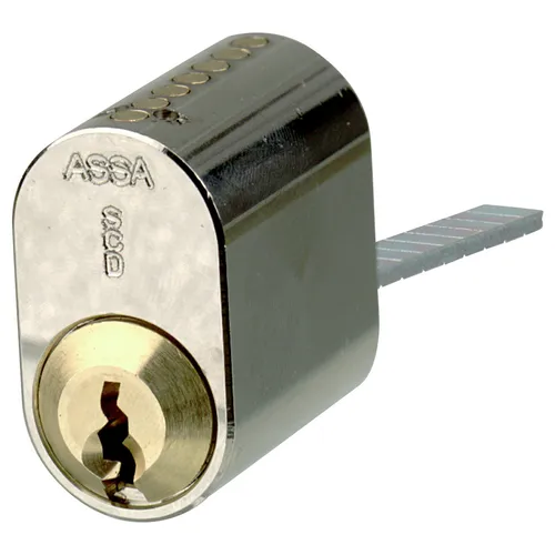 Låscylinder 1207 oval Krom, 3 nycklar