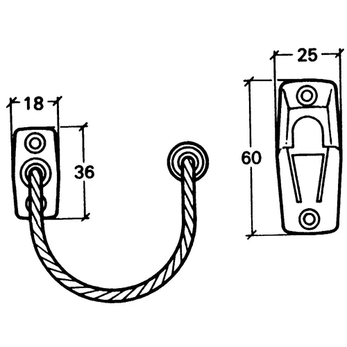 Spärranordning fix 84 Vit