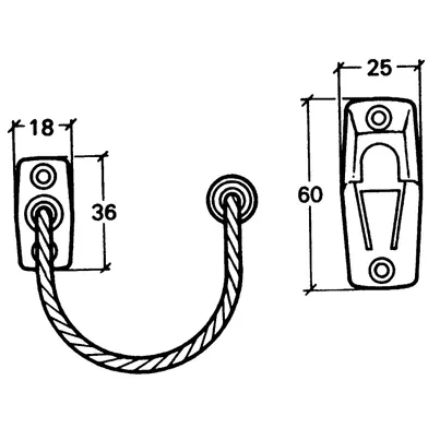 Spärranordning fix 84 Vit