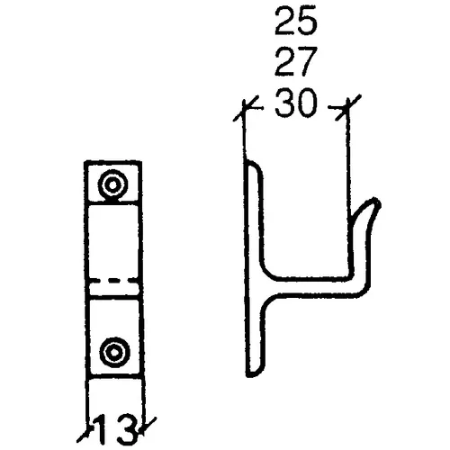 Dubbelhake Fix krom 338/27