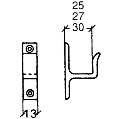 Dubbelhake Fix krom 338/27