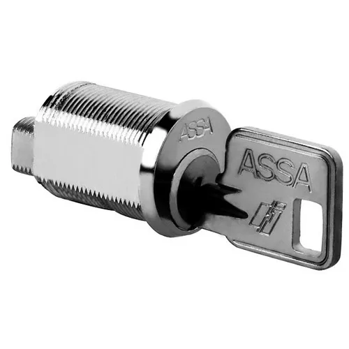 Skåplås Assa 10450 nickel med 2 nycklar