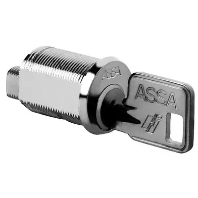 Skåplås Assa 10450 nickel med 2 nycklar