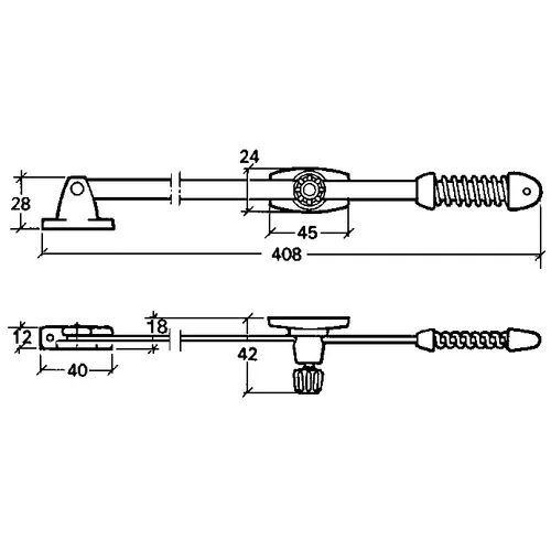 Alltandörrhållare Fix 520 Vit