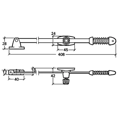 Alltandörrhållare Fix 520 Vit