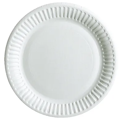 Assiett Papp 15 cm, Vit