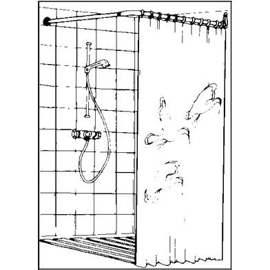 Duschstång Erica 118 70-160 cm byggpack vinkel