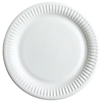 Assiett Papp 15 cm, Vit