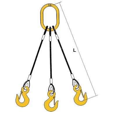 Skottkärrelänga 3-partig 1 m