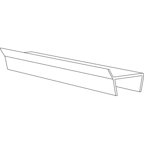 Sockeltätning Transparent 2420x6x25 mm