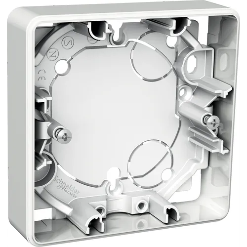 Utanpåliggande dosa Exxact 1-fack, 21 mm