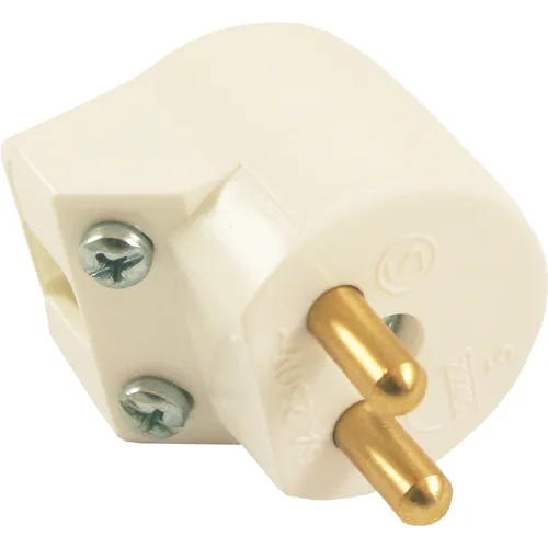 Lamppropp 2-polig ojordad Sidoingång, Vit