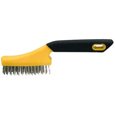 Kratsborste, ergonomisk 3-Rad, Rostfri