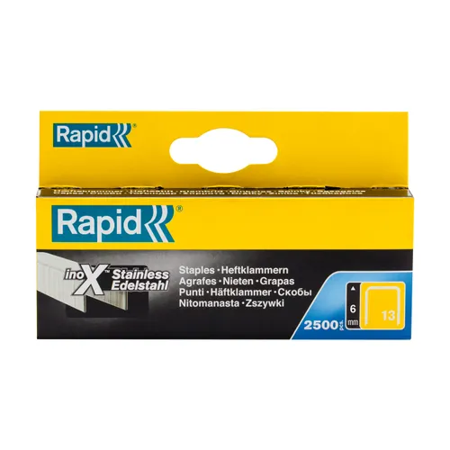 Häftklammer Nr 13 6 mm, 2500 st/frp, RF