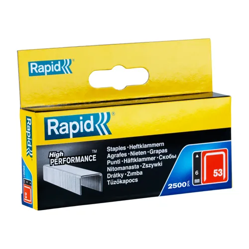 Häftklammer Nr 53 6 mm, 2500 st/frp