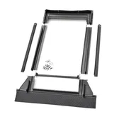 Installationspaket EDW 2000 780x980 mm, aluminium f. profilerat tak