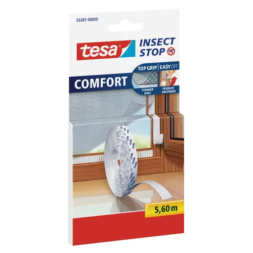 Kardborrband för insektsnät 9 mm, 5,6 m