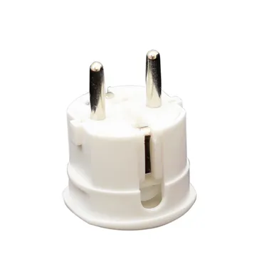 Stickpropp jordad, sidoingång IP20, Vit